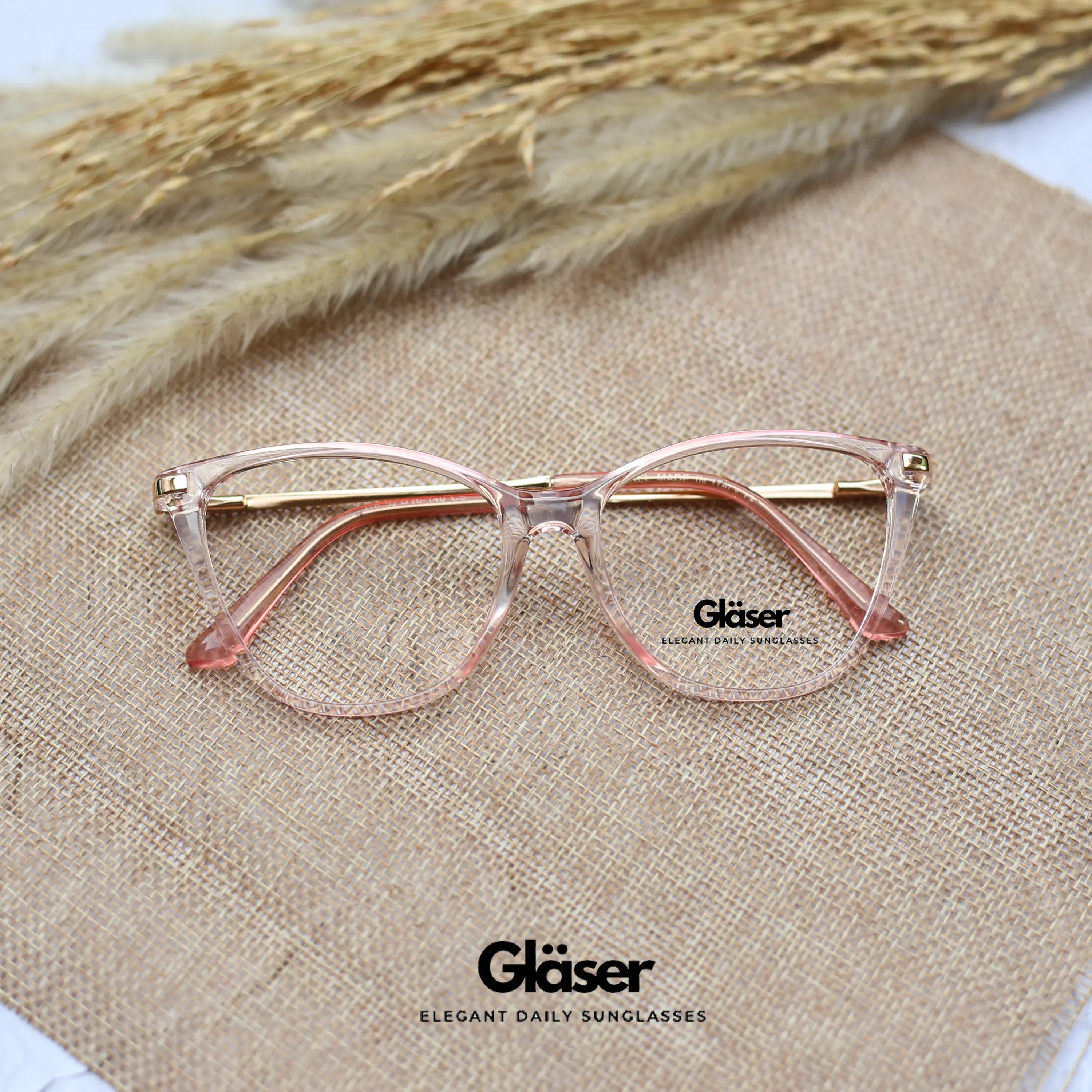 Frame Kacamata Ghania - Bisa Minus Plus Cylinder (Free Box+Lap) Biru Frame Perempuan Laki-laki