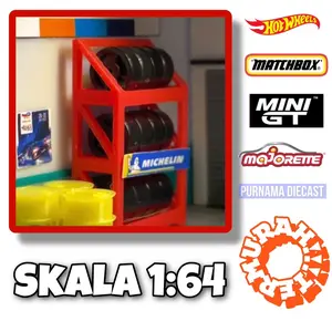Asesoris diorama Bengkel Mekanik Hot Wheels Ban Plastik Toy
