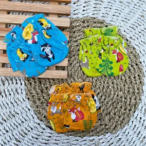 PREMIUM QUALITY 3 Pasang sarung tangan bayi baru lahir 3 pasang sarung kaki bayi DNW Baby