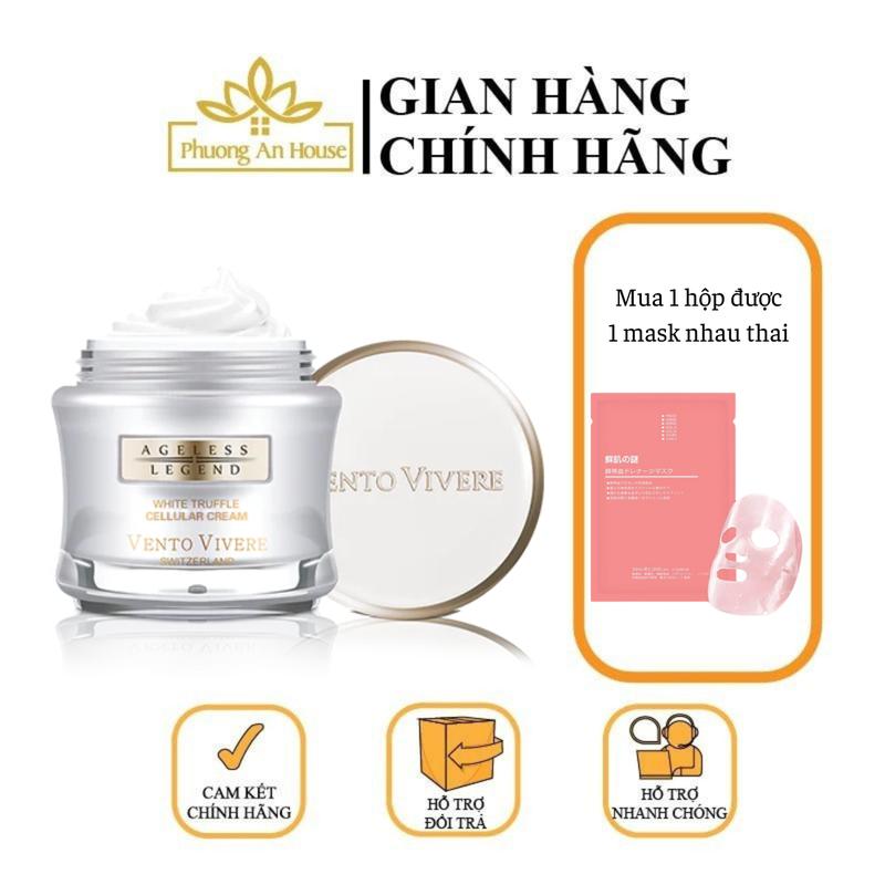 Kem hỗ trợ dưỡng da Vento Vivere White Truffle Thụy Sĩ 50g