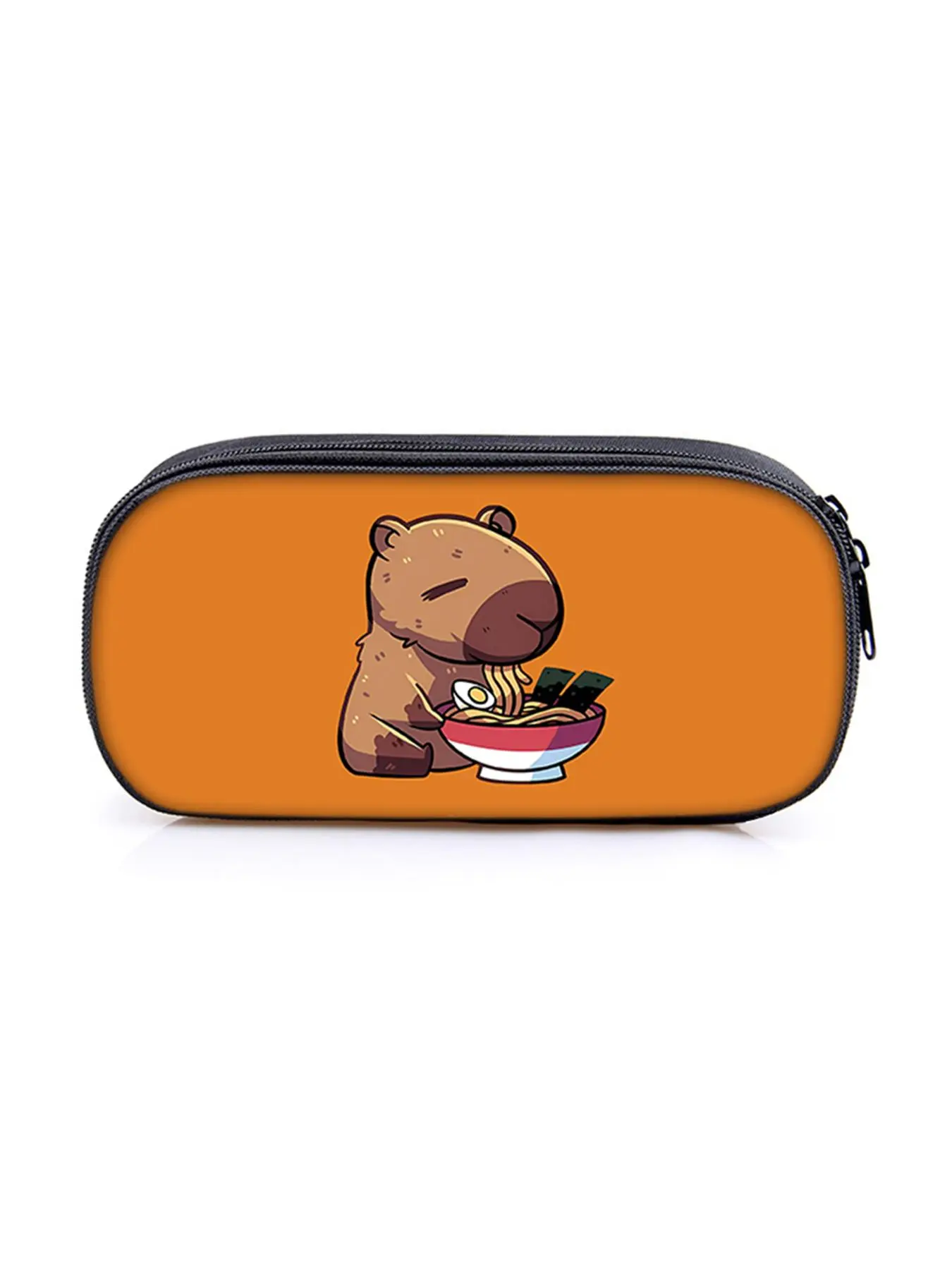 Cartoon Capybara Pattern Wallet, Cute Pencil Bag, Stationery Storage Bag, Pencil Case for Office School Student