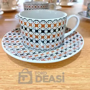 Cangkir set motif batik - 1000294