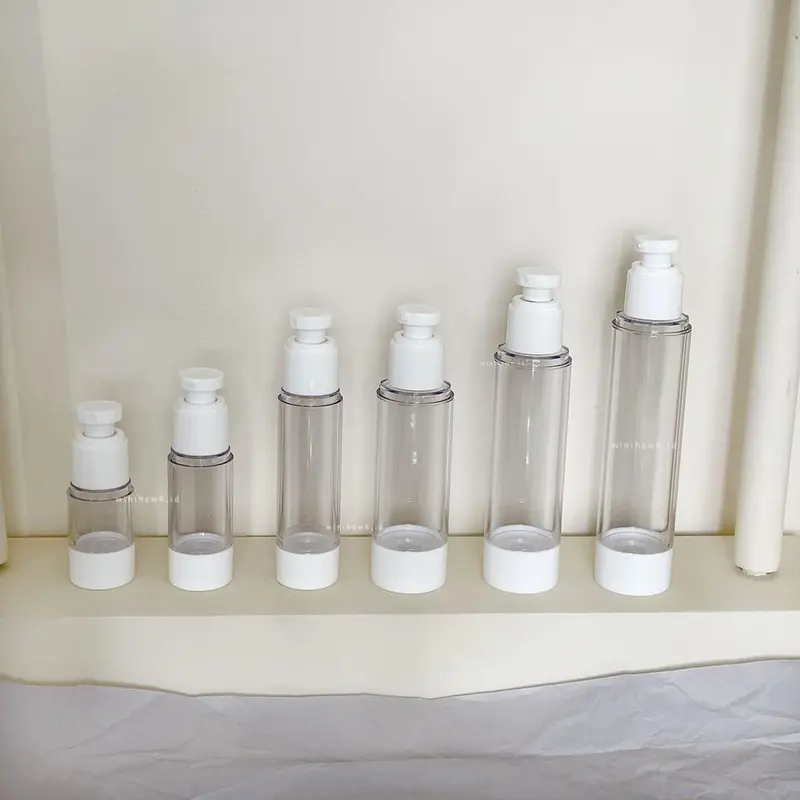 [byMH] Botol Airless Pump Spray Transparant Bottle Refill Lotion Toner Botol Isi Ulang Tanpa Selang Travel Kit 0