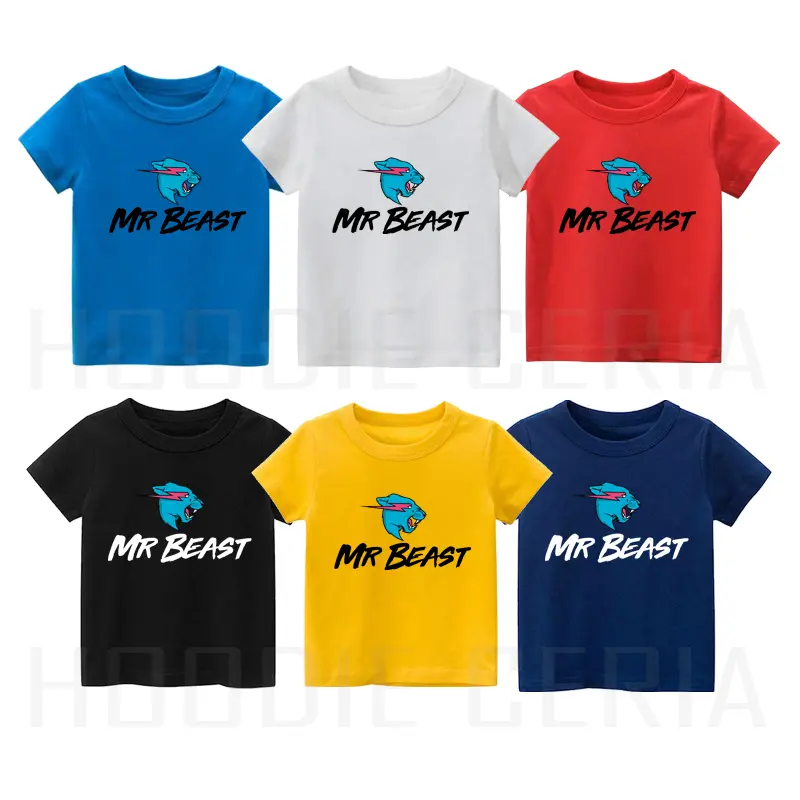 KAOS ANAK MR BEAST BAJU MR BEAST ANAK-ANAK LAKI-LAKI DAN PEREMPUAN