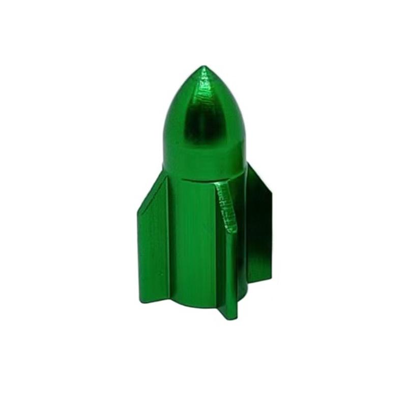 Product Introduction of Cap Air Cap Airtight Cover Aluminum Alloy Car Tire Valve Cap Multicolor Dustproof Motorcycles Air Dust Cap Universal Rocket Shape Aluminum Tire Valve Stem Caps Bicycle 8