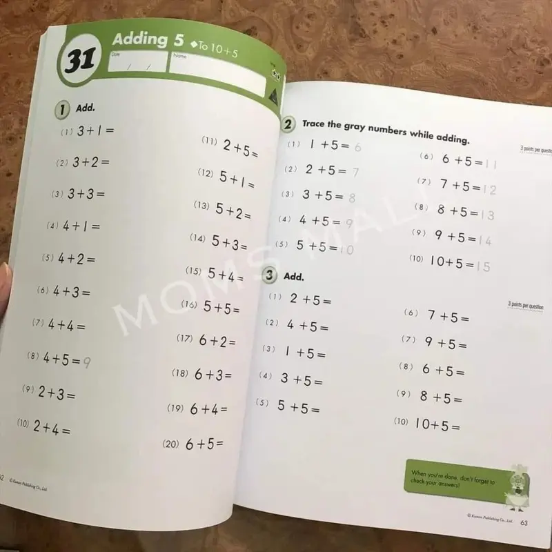 Bộ Sách - Kumon Math Workbooks - 10 cuốn học Toán Tiếng Anh-Simon BookStores 1