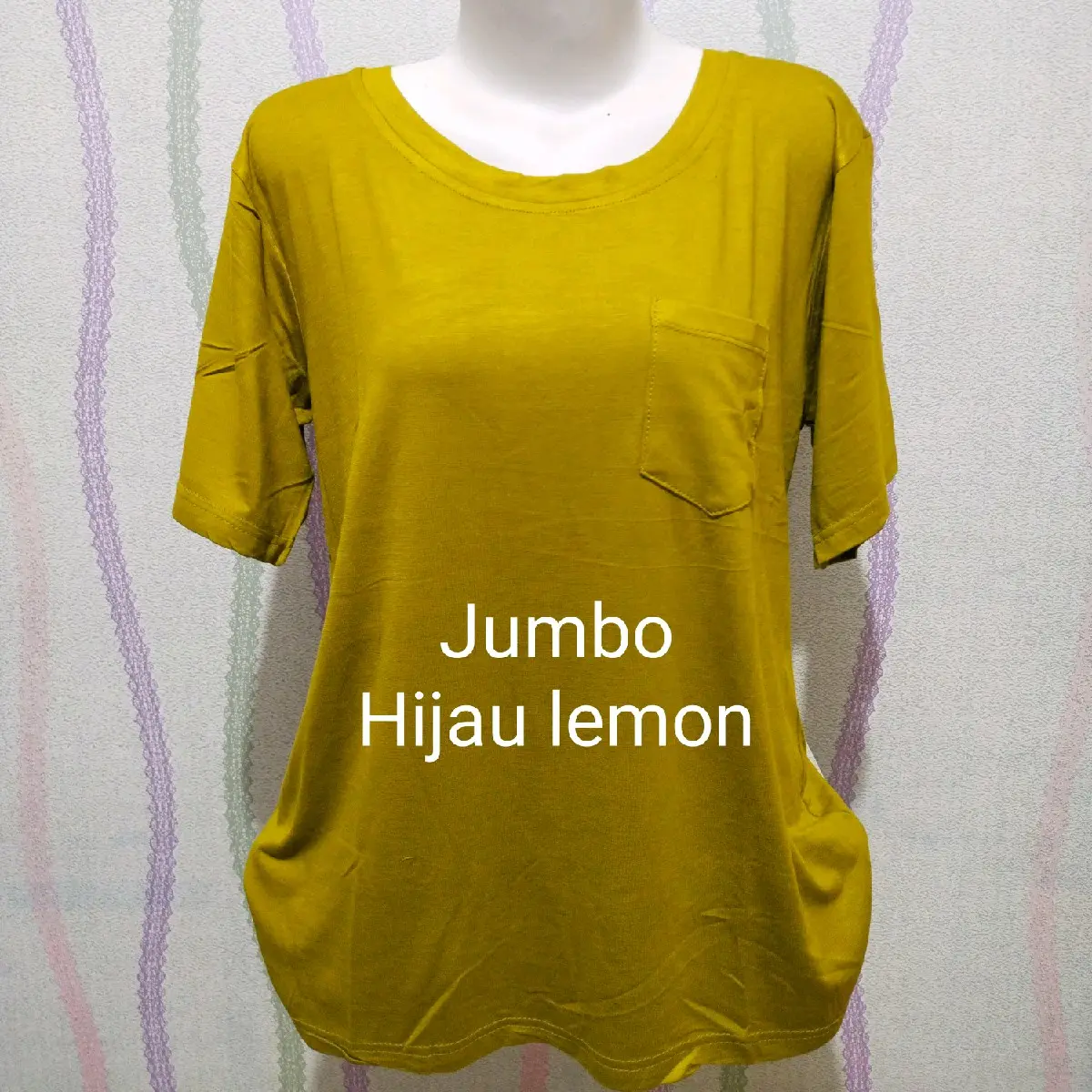 kaos atasan wanita o neck XL bigsize jumbo Spandex Rayon Tebal Oversize Baju Melar Santai Polos Oblong Basic Tangan Pendek oversized violet