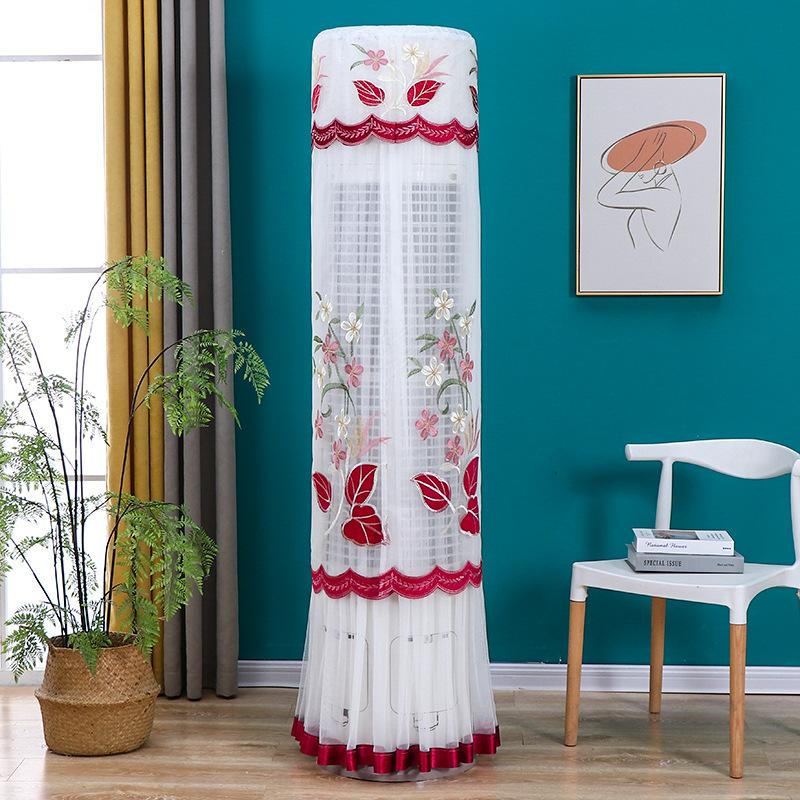Product Introduction of New Model No-Remove Air Conditioner Cover for Cylinder Vertical Cabinet Machine, Round Living Room Air Conditioner Dust Cover for Gree Midea 17