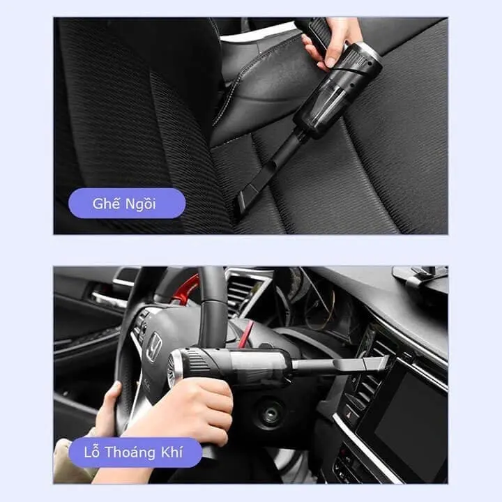 Máy Hút Bụi Cầm Tay Mini - Máy Hút Bụi Không Dây Đa Năng Lực Hút Siêu Mạnh Sử Dụng Hút Bụi Ôtô không dây mới