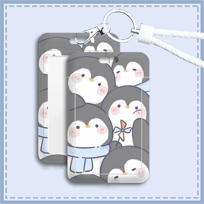 KAQAWAI CAHOL ID CARD HOLDER MOTIF KAWAII TEMPAT KARTU PHOTOCARD PHOTO CARD tali lembut warna cerah 7