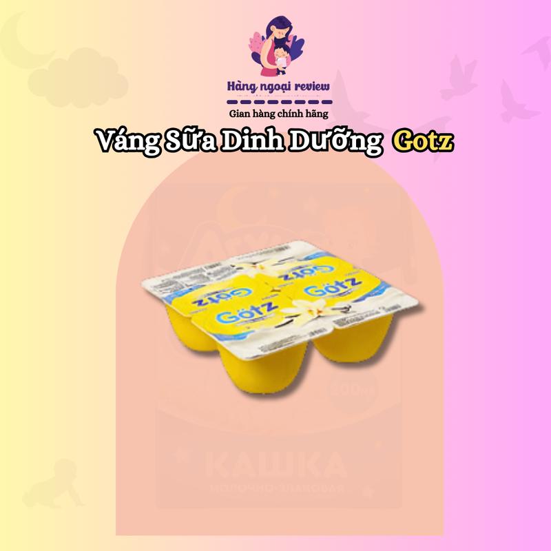[3 Vỉ] Váng sữa Gotz Đức cho bé 6m+ (12 hũ)