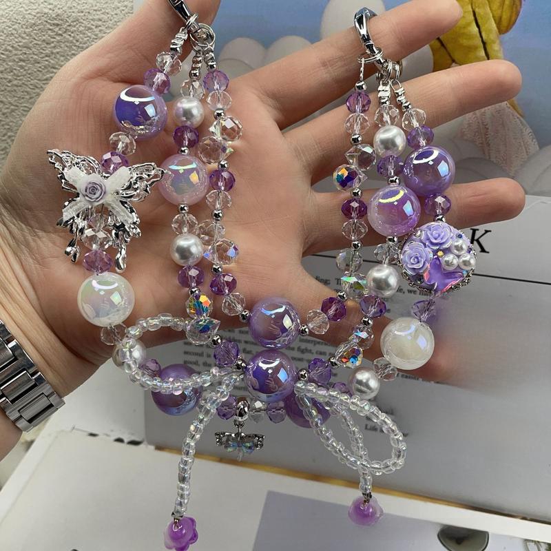 Product Introduction of Mobile Phone Charm Mobile Phone Ornaments Mobile Phone Lanyard Keychain Hot Sale Heavy Industry Drill Chain Hot Sale Original DIY Mobile Phone Charm Bag Chain 0