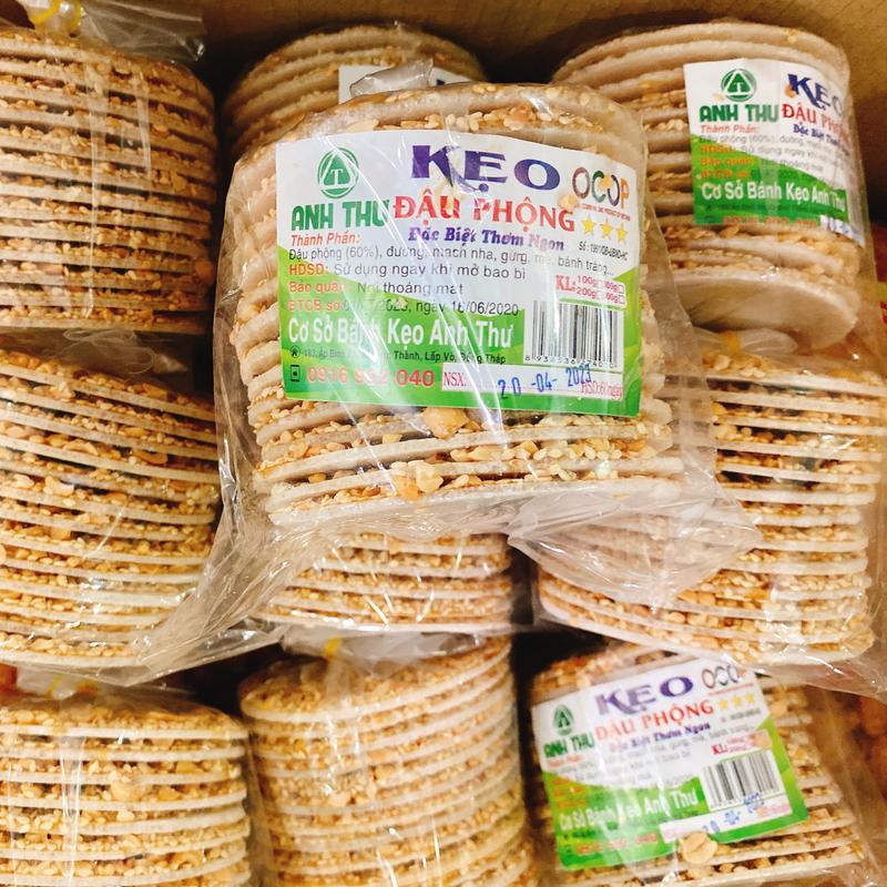 Kẹo Đậu Phộng Mạch Nha Mè Trắng hiệu Anh Thư 