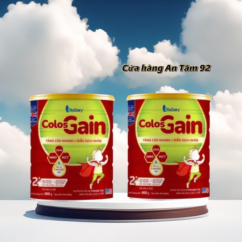 [không kèm quà] Combo 2 lon sữa ColosGain lon 800g