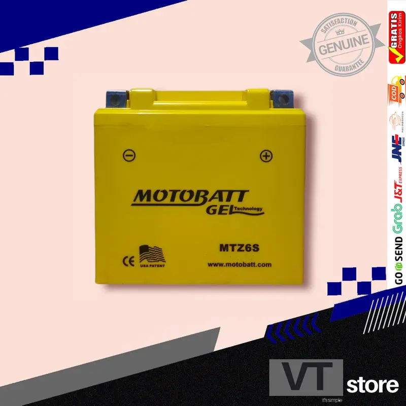 Aki Motor Kering Motobatt Gel MTZ6S YTZ7S Yamaha Nmax New/Aerox 155/Lexi/Freego S/Gear 125 S Fazzio 5