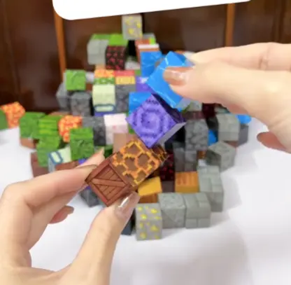 khối nam châm minecraft,Mô hình lắp ráp minecraft từ các khối nam châm 2