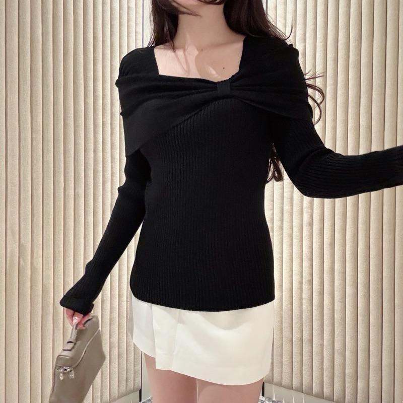 [LUXE.DLABEL] - G61 TOP [ Atasan wanita  Atasan rajut lengan panjang rajut Kaos wanita Vest wanita Atasan Wanita Atasan Halter tank wanita top Croptop Croptee Atasan perempuan 8