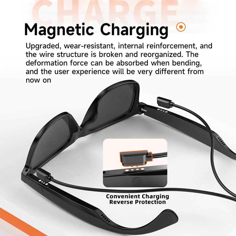 New smart glasses, support voice call, listen to music, touch operation, fashion wear, sunglasses lenses eye protection