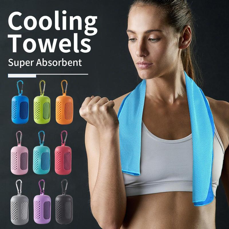 Product Introduction of Portable Cooling Towel, 1 Count Soft & Breathable Ice Towel for Yoga, Sport, Running, Gym, Workout, Camping, Fitness, Workout & More Activities, Christmas Gift 14