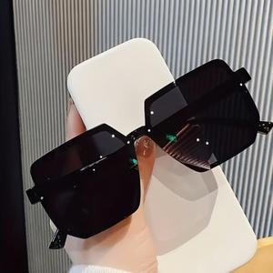 Lentes de sol de marco cuadrado grande, lentes de moda para mujeres y hombres, lentes de moda para actividades al aire libre, accesorio para fiestas