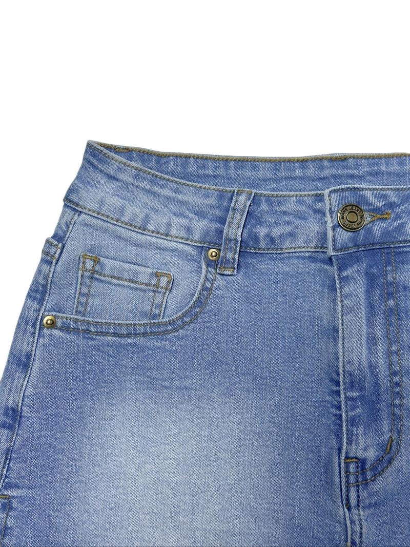 Product Introduction of Women's Distressed Denim Shorts, Casual Ripped High Waist Shorts for Summer, Comfortable Stretchy Sexy A-Line Mini Shorts for Daily Outfits, Womenswear 6