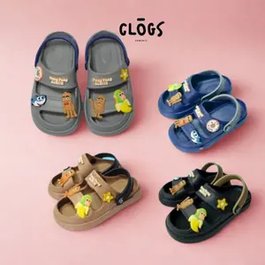 SC - Sandal Let Eva Anak Cowok Ban 2 Mainan Karakter Tung Tung Sahur Simpansini Bananini Tralalero Tralala Bintang Donat Lucu Ringan Simpel Kekinian