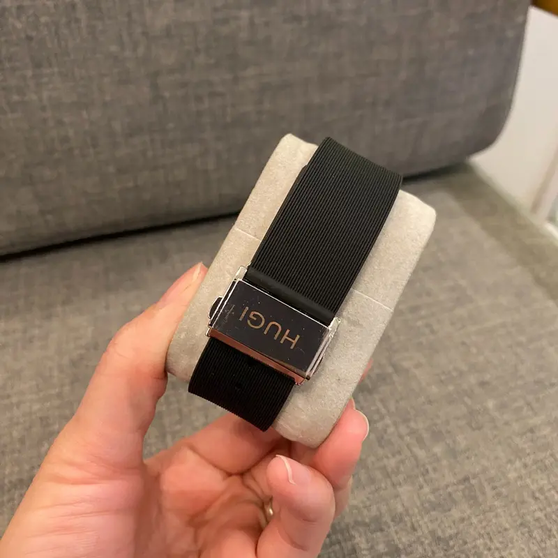 Hugi Đồng hồ Nam nữ hugi 601 luxury đính đá cao cấp sang trọng. Silicon Watch Đồng hồ Đeo Tay thời trang đẹp. Hoa 7