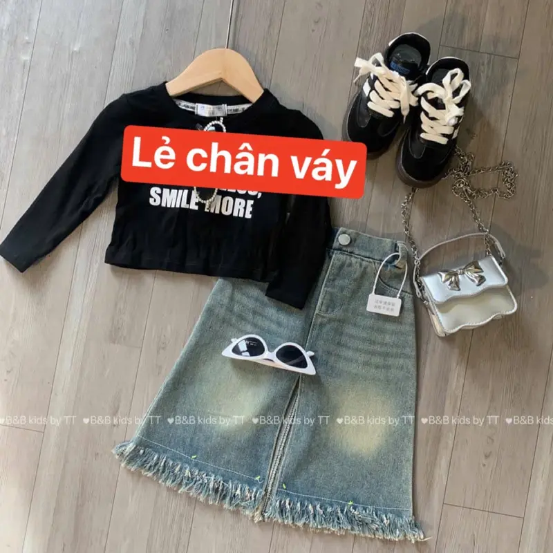 Lẻ chân váy dáng dài cho bé gái 2