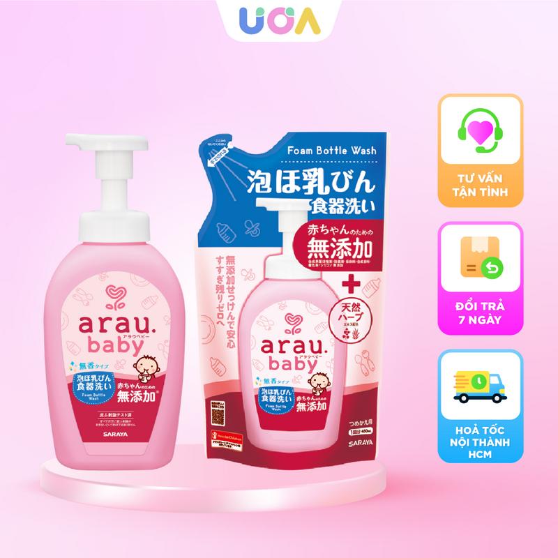  Nước rửa bình sữa Arau An Toàn Cho Bé 