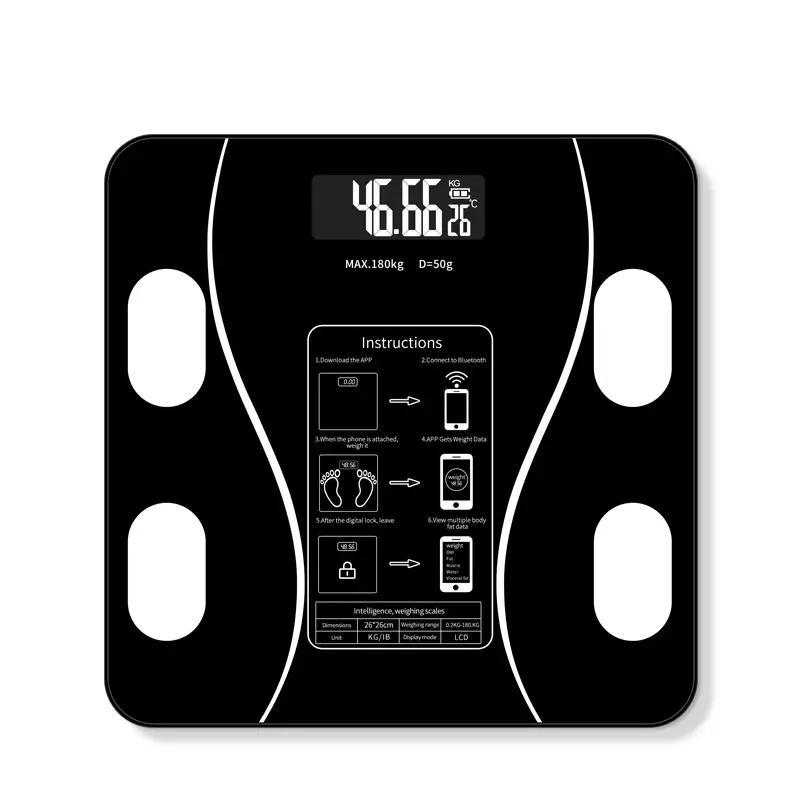 Smart Wireless Digital Body Scale without Batteries, High Precision Digital Body Fat Scale, Household Digital Body Fat Scale Fitness Equipment 8
