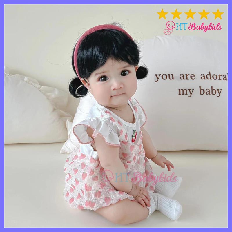 [ MẪU MỚI ] Bộ Tóc Giả Nguyên Đầu Cho Bé Gái Kiểu Cột 2 Bên Nhí Xinh Xắn Đáng Yêu