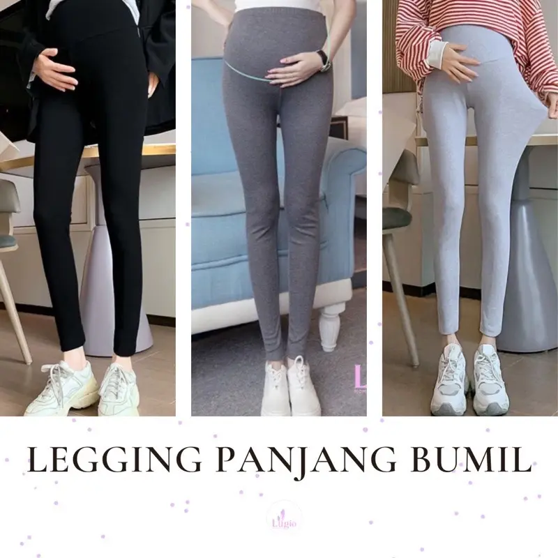 [ LG301 - Lugio ] Celana Leging Hamil panjang  katun