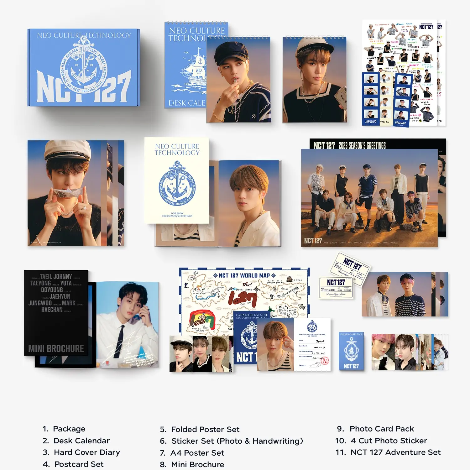 SHARING PEMBAGIAN SG23 SEASON GREETINGS NCT127 FOTO POLA