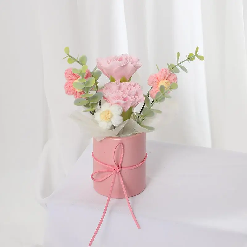 Artificial Flower Bouquet, 1 Count Faux Flower Bouquet with Gift Bag, Decoration Supplies for Home Living Room Bedroom 5