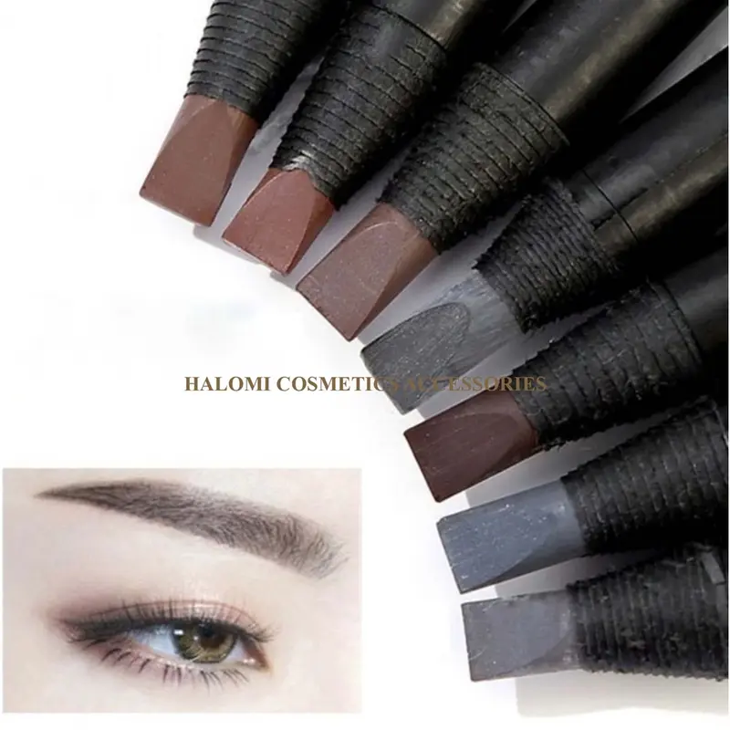 Chì xé kẻ mày Haozhuang cứng phẩy sợi Eyebrow Pencil sắc nét chuyên dùng cho Makeup trang điểm 4