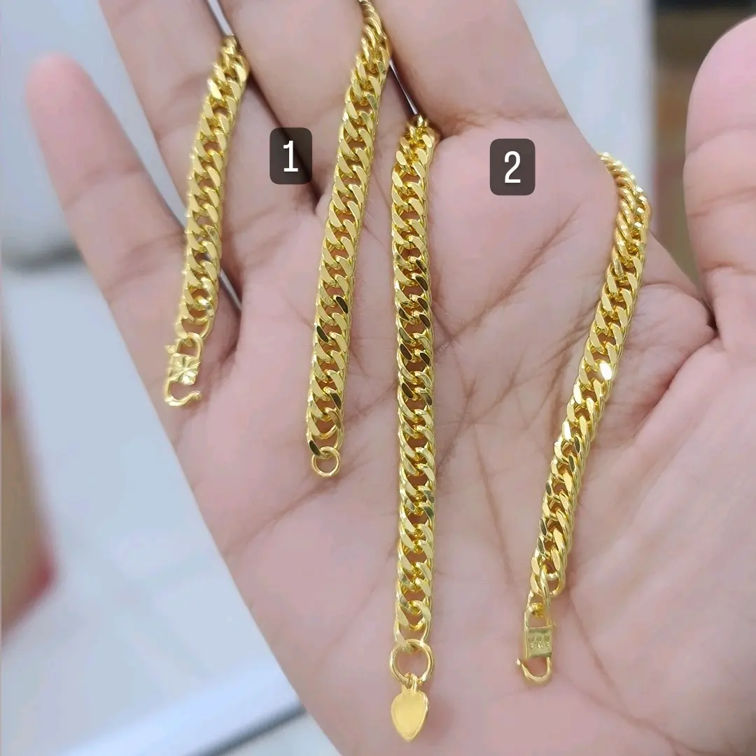 Gelang Rantai Papan Yuri Perhiasan Bracelets Kuning