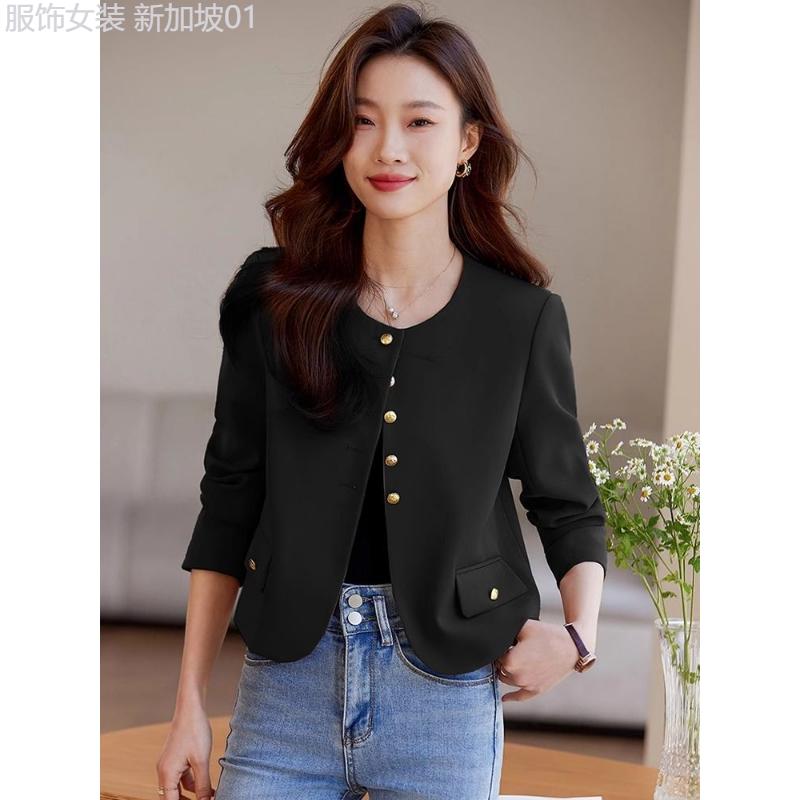 Tree page  This Year's Popular Small Fragrant Style Short Coats And Shirts For Women 2024 Autumn New French Lady Temperament Suit Tops 1