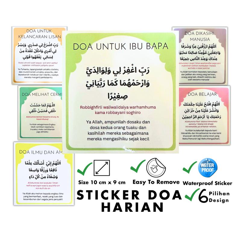 Sticker Doa Harian Waterproof Kalis air - TikTok Shop Malaysia