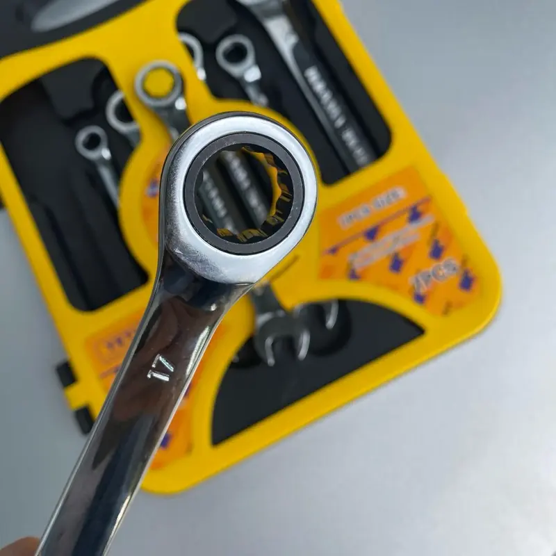 Bộ cờ lê tự động 7 chi tiết 8-19mm, Bộ cờ lê vòng miệng tự động 5