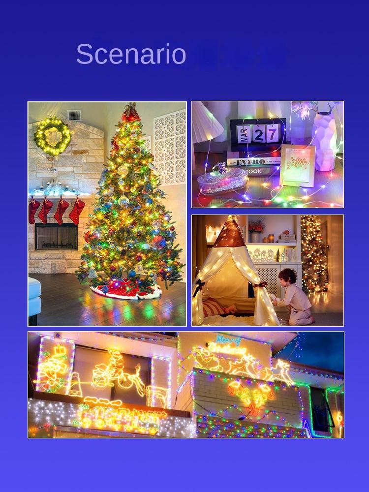 Product Introduction of 5v-usb Magic Color Leather String Lights, Led Leather String Lights Suitable for Magic Lights Outdoor Waterproof Camping Christmas Lights Atmosphere Decorative Lights, Mobile Phone App、Remote、Voice Control Lights 20
