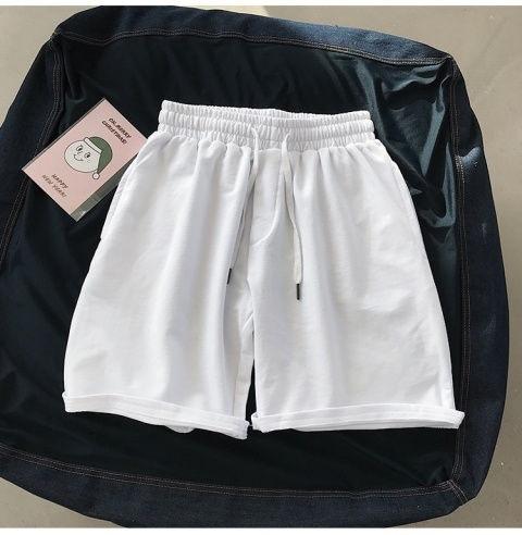 Product Introduction of Men's Sports Shorts Summer New Japanese Style Solid Color Simple Thin Loose Fit Five-Point Beach Shorts for Couples 14