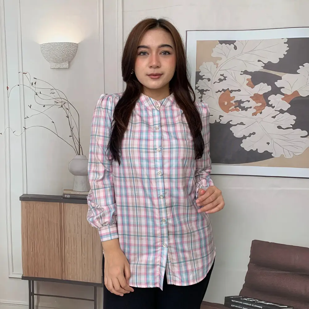 Tendblank Fashion new temperament print thin sunscreen shirt women loose slim this year's popular shirt