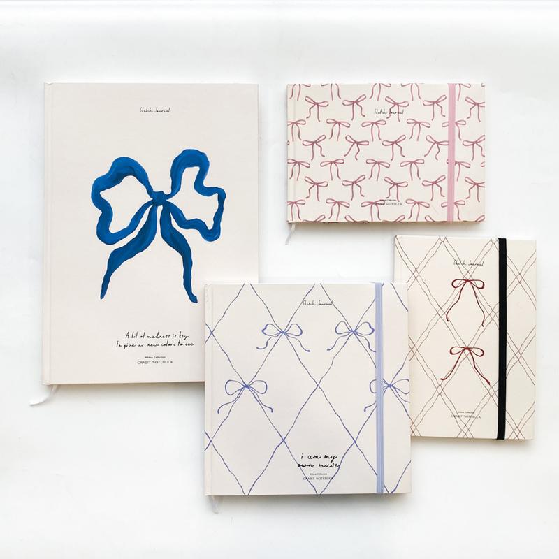 Sổ vẽ sketchbook sổ phác thảo khổ A4 A5 vuông 190gsm Crabit Ribbon Collection