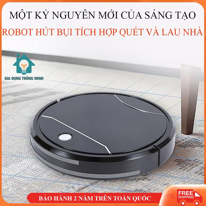 Robot hút bụi lau nhà tự động robot hút bụi D502 cao cấp điều khiển từ xa sạc tự động lực hút cực mạnh . Bảo hành 2 năm toàn quốc
