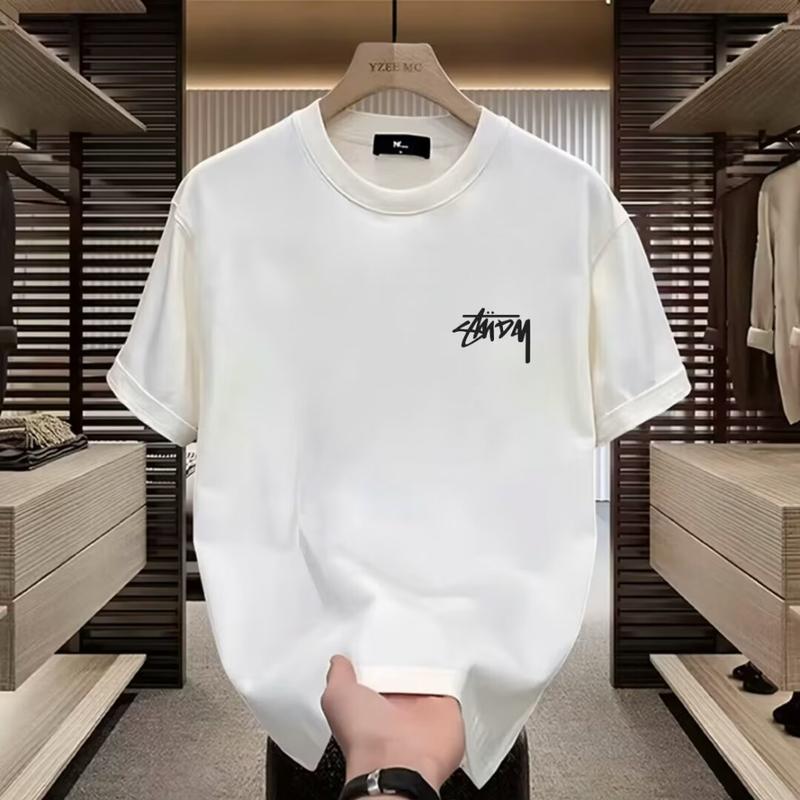 Áo Thun Cotton Thể Thao Hợp Xu hướng Dáng Rộng Rãi Và Thoải Mái, Áo Thun Cổ Tròn In Họa Tiết, Quần Áo Thường Ngày Và Thời Trang Áo Ngắn Tay Ngoại Cỡ Có Cỡ S-5XL 3