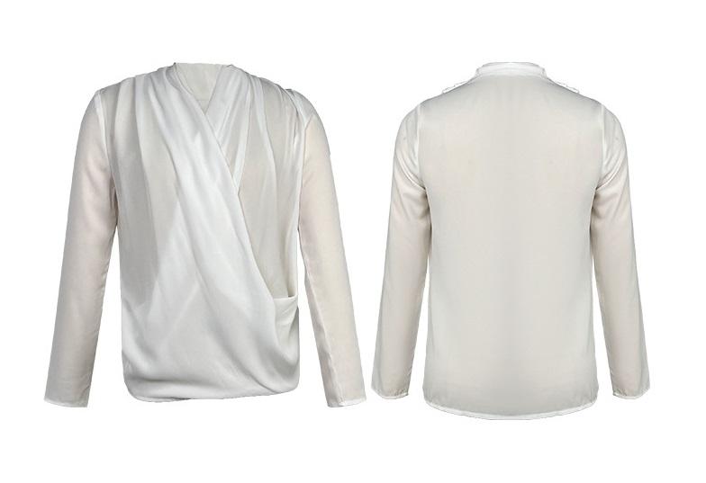 Product Introduction of Fashion Shirt Women's work shirts, satin shirts White Shirts, Long Sleeve Shirts, Korean Shirts, Blouses, Women's Shirts 30019 3