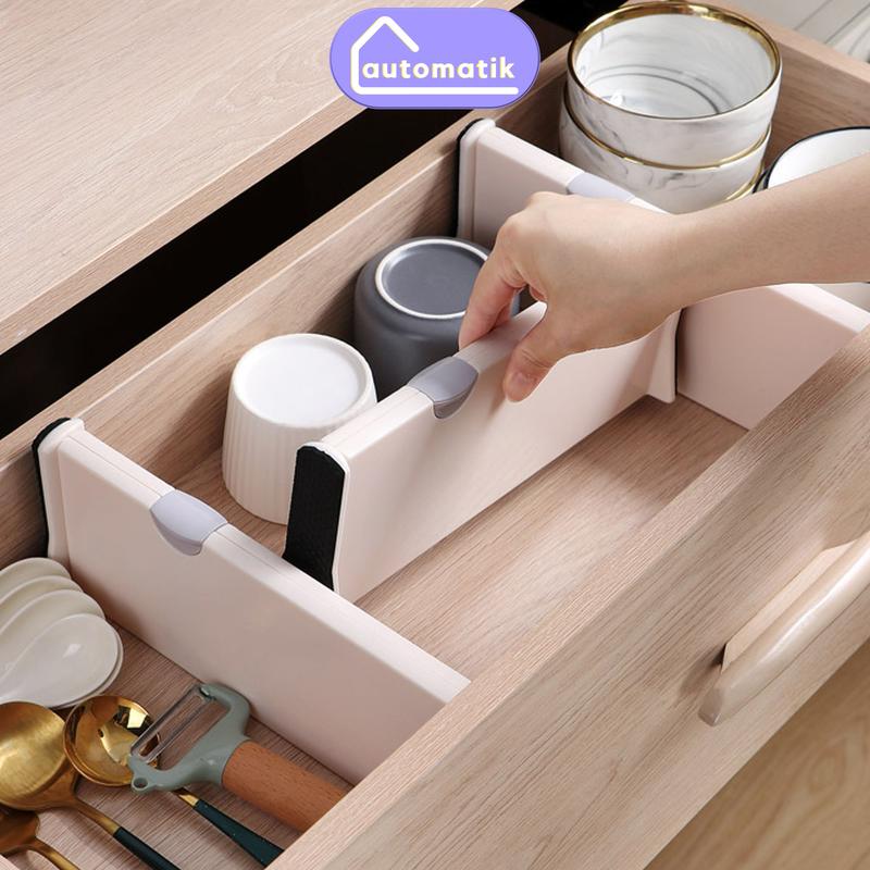 Thanh Chia Ngăn Tủ Quần Áo Automatik Thanh Ngăn Kéo Tủ Bếp Vách Chắn Hộc Bàn Có Thể Điều Chỉnh