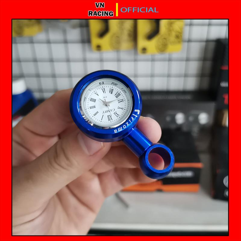 Đồng hồ chân gương xe máy thời trang mini kiểng hợp kim nhôm chống nước cho Exciter, Winner, Wave, Vario, Dream, AB, SH, Sirius... Phụ Kiện Phụ Tùng