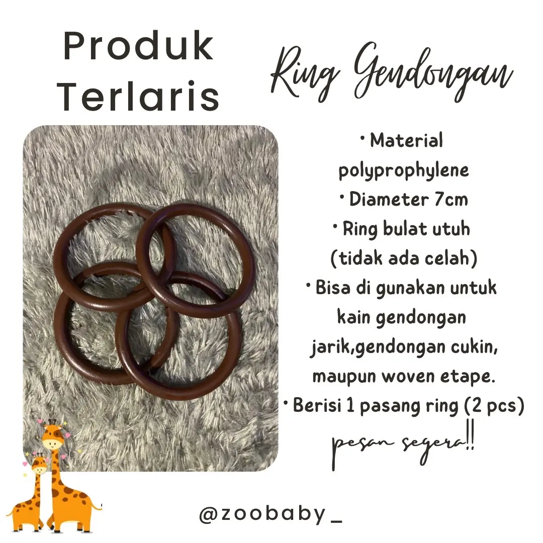 Ring gendongan kain jarik bayi baru lahir cewe cowo