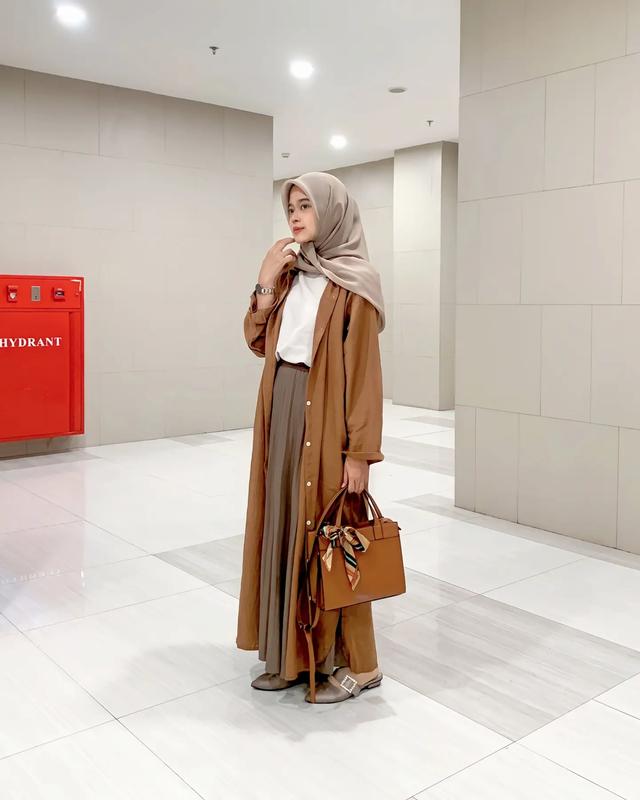 RED Dress Kemeja Leisis Oversize 1223/Long Tunik Wanita/Cardigan Panjang kekinian Casual look 6